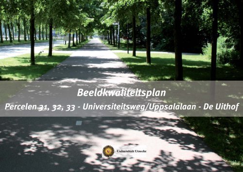 Beeldkwaliteitsplan Park aan de Hoofddijk - Universiteit Utrecht