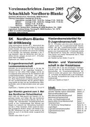 Vereinsnachrichten 2005 - Schachklub Nordhorn-Blanke von 1955 ...