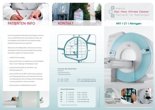 Flyer - Radiologie  Ziesler