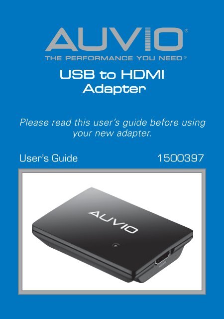 USB to HDMI Adapter - Radio Shack