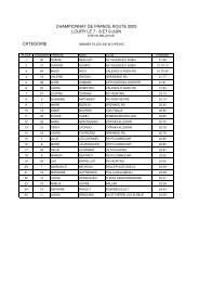 Championnats de France Route 2003 Ã  Loury - Club du Roller ...