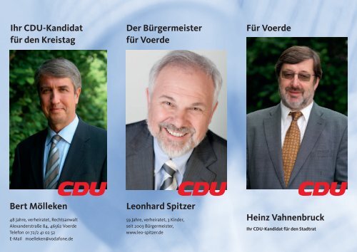 Link zum Kandidatenflyer - der CDU Voerde