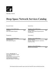 DSN Services Catalog - Deep Space Network - NASA