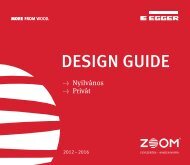 EGGER ZOOM Design Guide TervezÅi segÃ©dlet