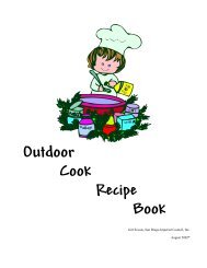 Outdoor Cook Recipe Book - Girl Scouts San Diego