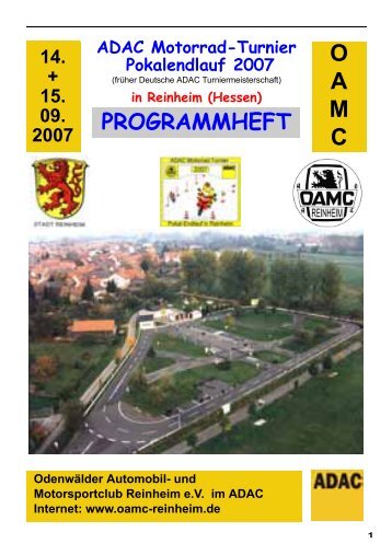 Programmheft zum Bundesendlauf - OAMC Reinheim