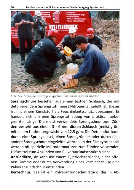 Lehrbuch zum Sonderlehrgang Pyrotechnik - Pyrotechnikerschule ...