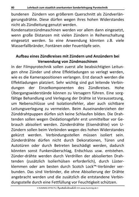 Lehrbuch zum Sonderlehrgang Pyrotechnik - Pyrotechnikerschule ...