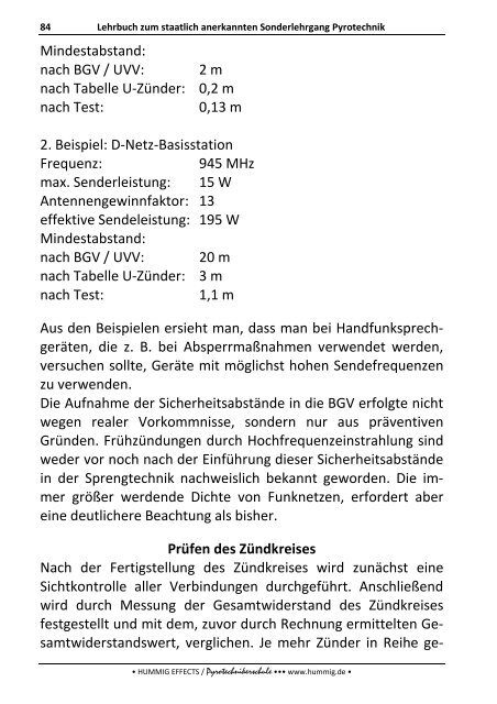 Lehrbuch zum Sonderlehrgang Pyrotechnik - Pyrotechnikerschule ...