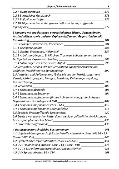 Lehrbuch zum Sonderlehrgang Pyrotechnik - Pyrotechnikerschule ...