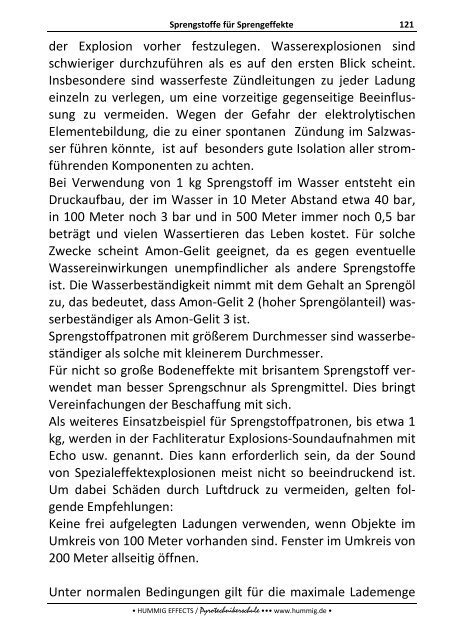 Lehrbuch zum Sonderlehrgang Pyrotechnik - Pyrotechnikerschule ...