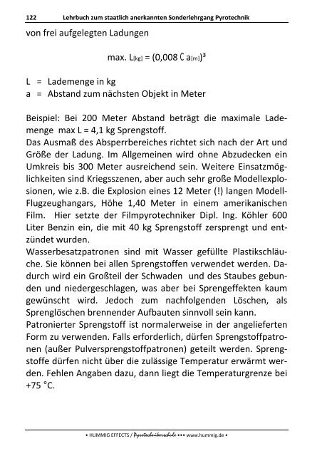 Lehrbuch zum Sonderlehrgang Pyrotechnik - Pyrotechnikerschule ...