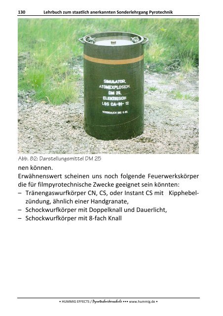 Lehrbuch zum Sonderlehrgang Pyrotechnik - Pyrotechnikerschule ...