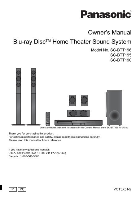 Owner S Manual Blu Ray Disctm Home Theater Sound Radio Shack