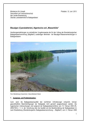 Handlungsempfehlungen - LUGV - Land Brandenburg
