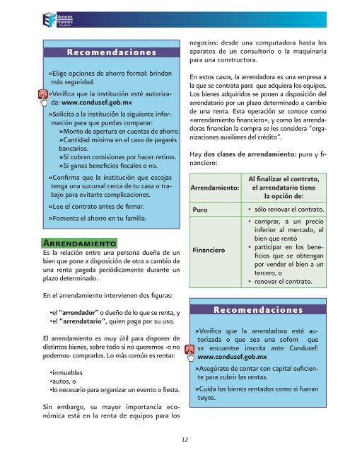 ABC de educaciÃ³n Financiera - Condusef