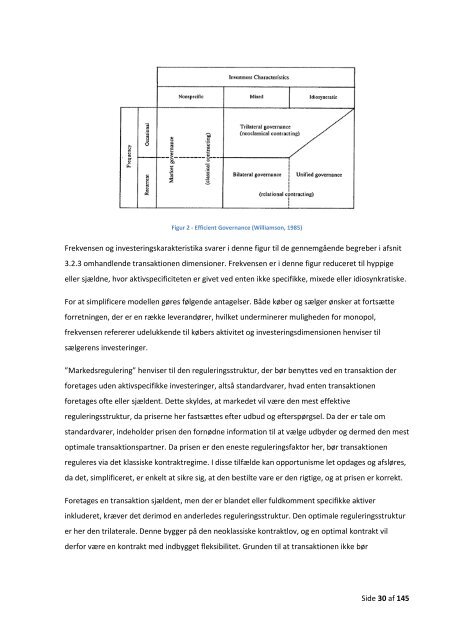 En sammenstilling af transaktionsomkostningsteori og ...