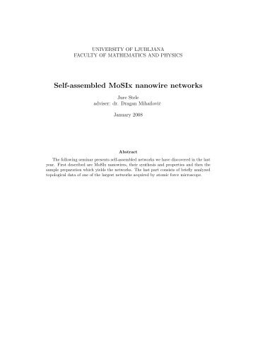 Self-assembled MoSIx nanowire networks - F9