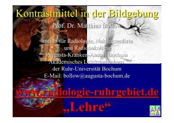 Kontrastmittel in der - Institut für Radiologie, Nuklearmedizin und ...