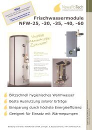 Frischwassermodule NFW-25, -30, -35, -40, -60