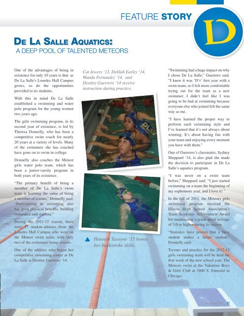 Summer 2012 Issue - De La Salle Institute