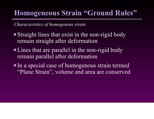 Homogeneous Strain “Gro