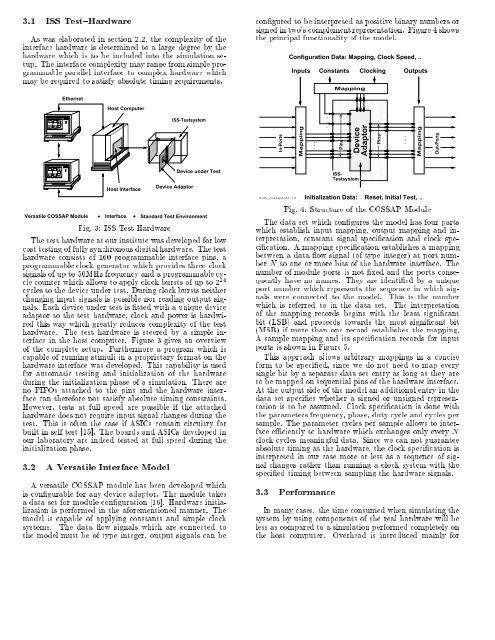 Hardware \in the Loop" Simulation with COSSAP: Closing the ... - ICE