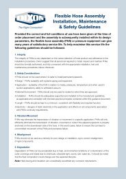 Flexible Hose Assembly Installation, Maintenance & Safety Guidelines