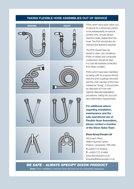 Flexible Hose Assembly Installation, Maintenance & Safety Guidelines