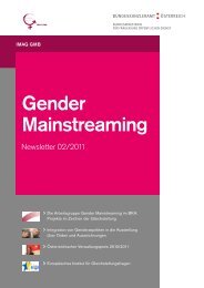 IMAG Gender Mainstreaming