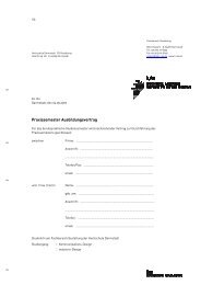 Praxissemester Ausbildungsvertrag - Fachbereich Gestaltung