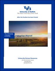 After the Position has Been Posted - University at Buffalo Human ...