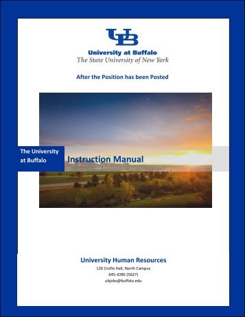 After the Position has Been Posted - University at Buffalo Human ...