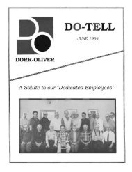DO-TELL - Dorr-Oliver Alumni