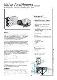 Valve Positioners series 700FC - Prisma Instruments