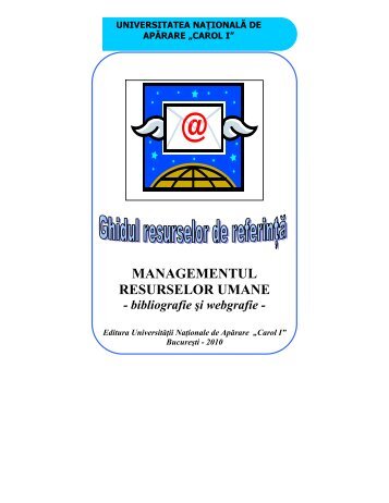 managementul resurselor umane - Universitatea Naţională de ...