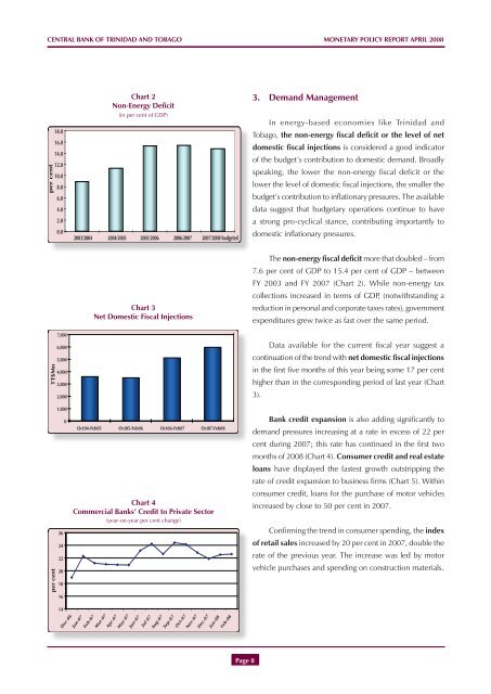 April 2008 Report - Central Bank of Trinidad and Tobago