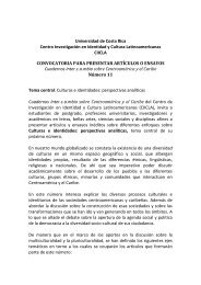 Universidad de Costa Rica Centro InvestigaciÃ³n en Identidad y ...