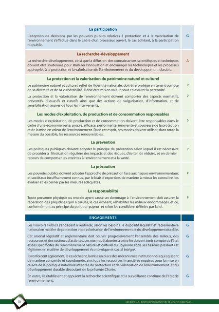 Rapport opÃ©rationnalisation charte - DÃ©partement de l'environnement