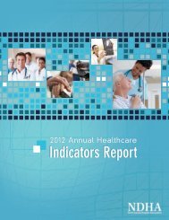 2012 Annual Healthcare Indicators Report - North Dakota Hospital ...