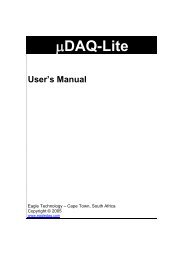 uDAQ-lite Manual - EAGLE Technology