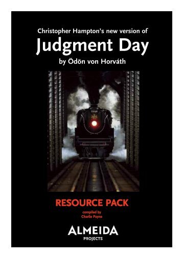 Judgment Day resource pack - Almeida Theatre