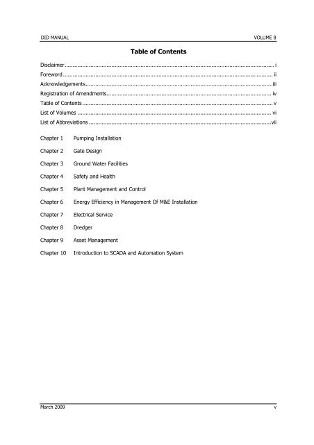 Volume 8 – Mechanical and Electrical Services - Malaysia Geoportal