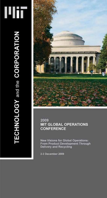 Conference brochure - MIT SDM