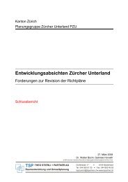 Entwicklungsabsichten ZÃ¼rcher Unterland - Planungsgruppe ...