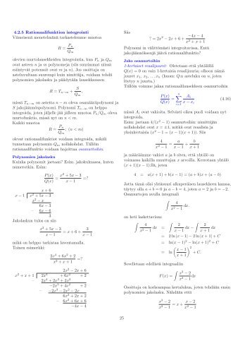 Osa 5: Integraalilaskenta 2