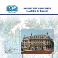 UNIVERSITATEA DIN BUCUREÂªTI Facultatea de Geografie - CIOCP