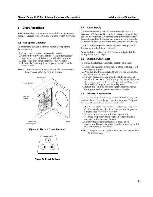 Puffer Hubbard Lab Refrigerators Manual-FC-LR-RX - LABRepCo