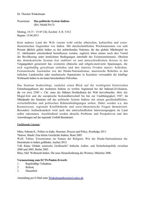 PDF, 159 kB - Institut fÃ¼r Politische Wissenschaft