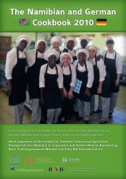 The Namibian and German Cookbook 2010